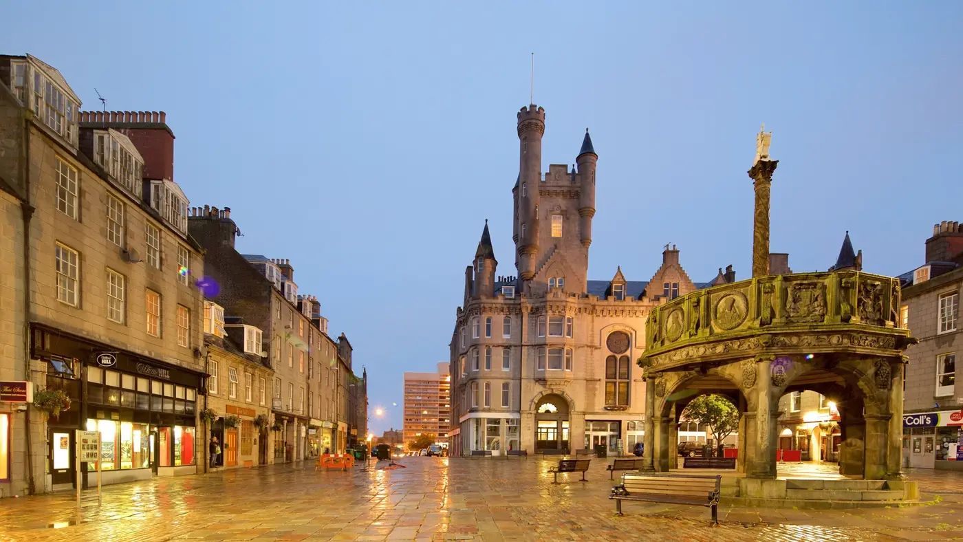 Vue de Aberdeen et de ses principaux sites