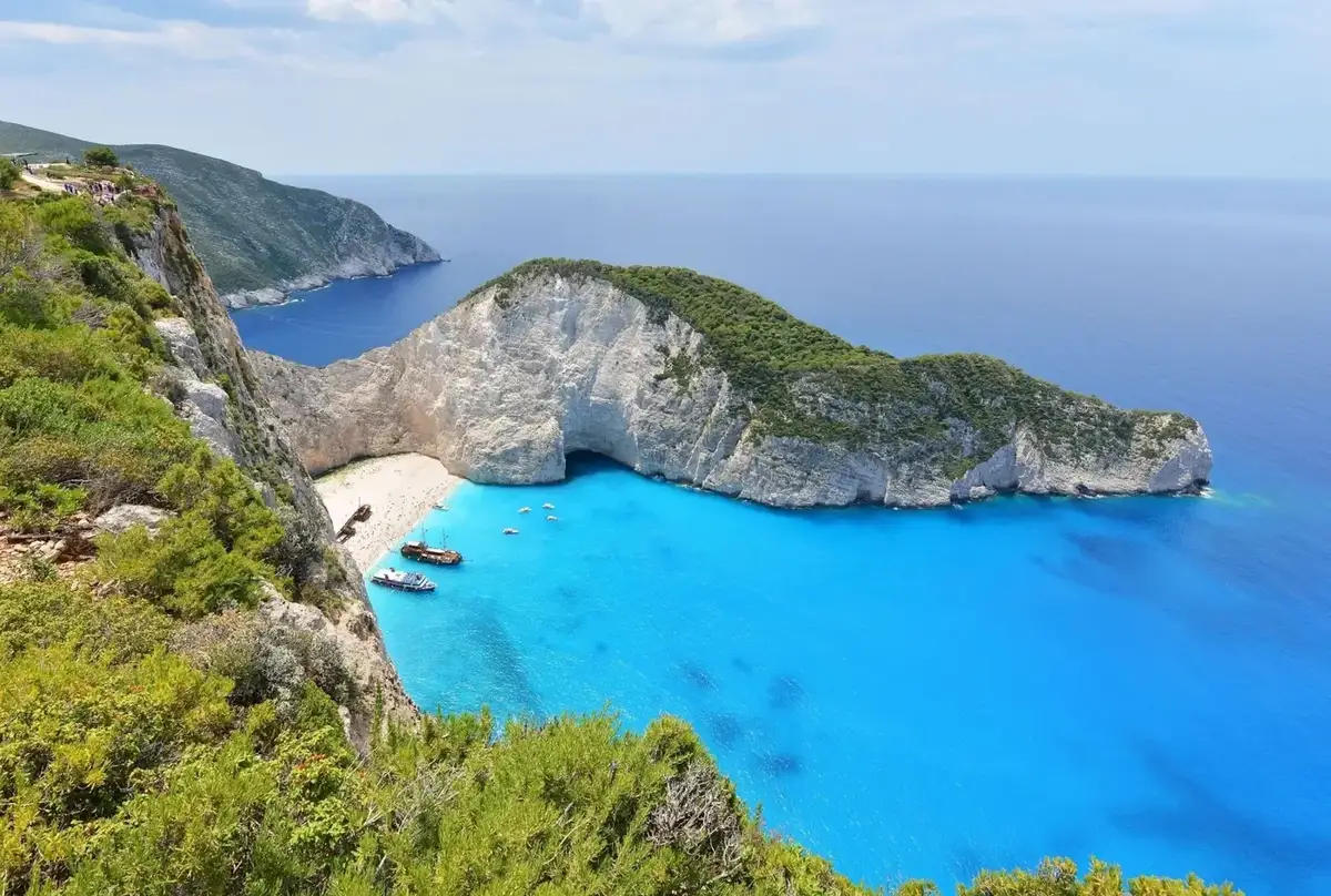 Vue de Zakynthos et de ses principaux sites