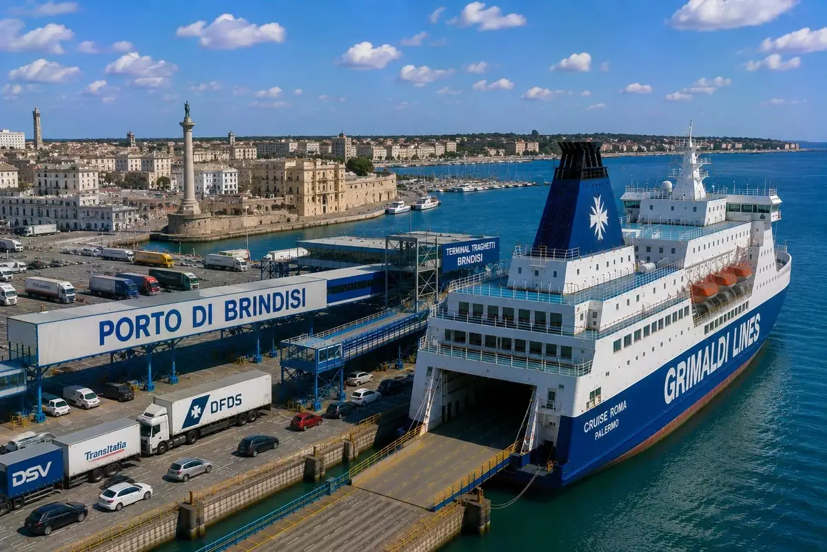 Port desservi par la liaison Brindisi–Corfou
