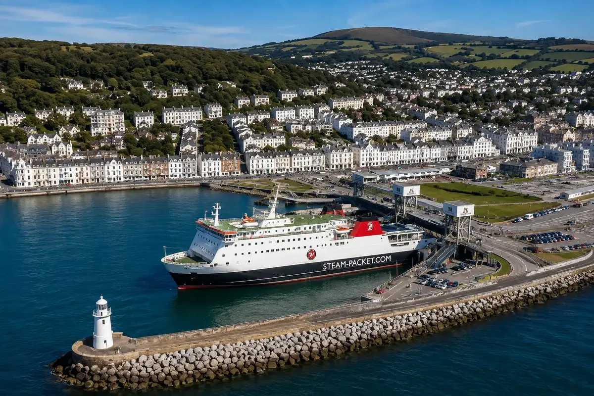 Port desservi par la liaison Douglas–Larne