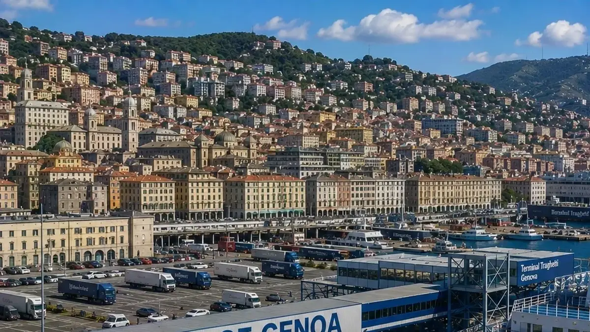 Port desservi par la liaison Gênes–Palermo