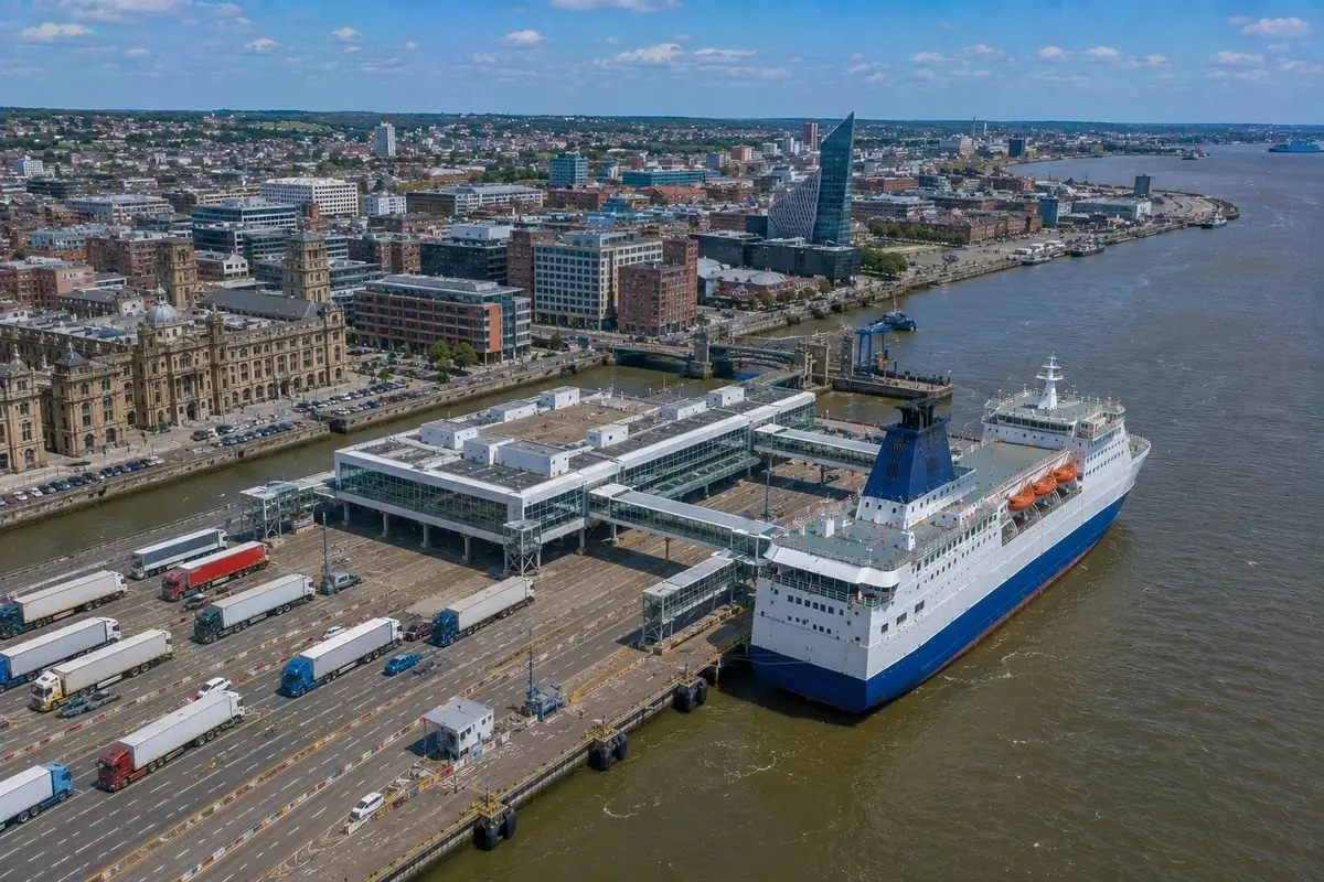 Port desservi par la liaison Hull–Rotterdam