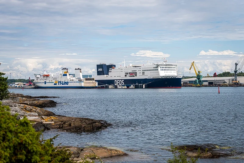 Port desservi par la liaison Karlshamn–Klaipėda