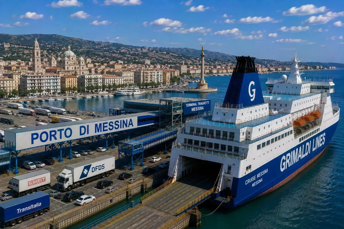 Port desservi par la liaison Messina–Reggio Calabria