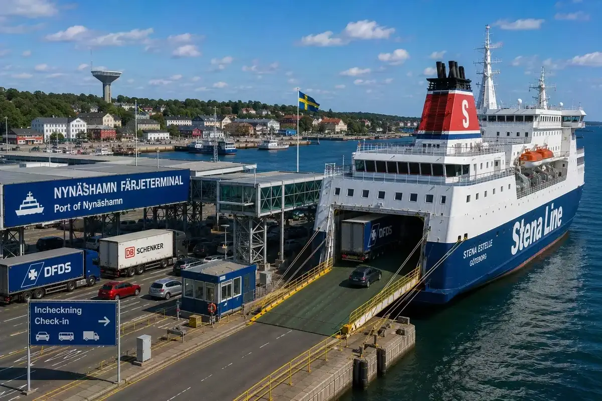 Port desservi par la liaison Gdańsk–Nynäshamn
