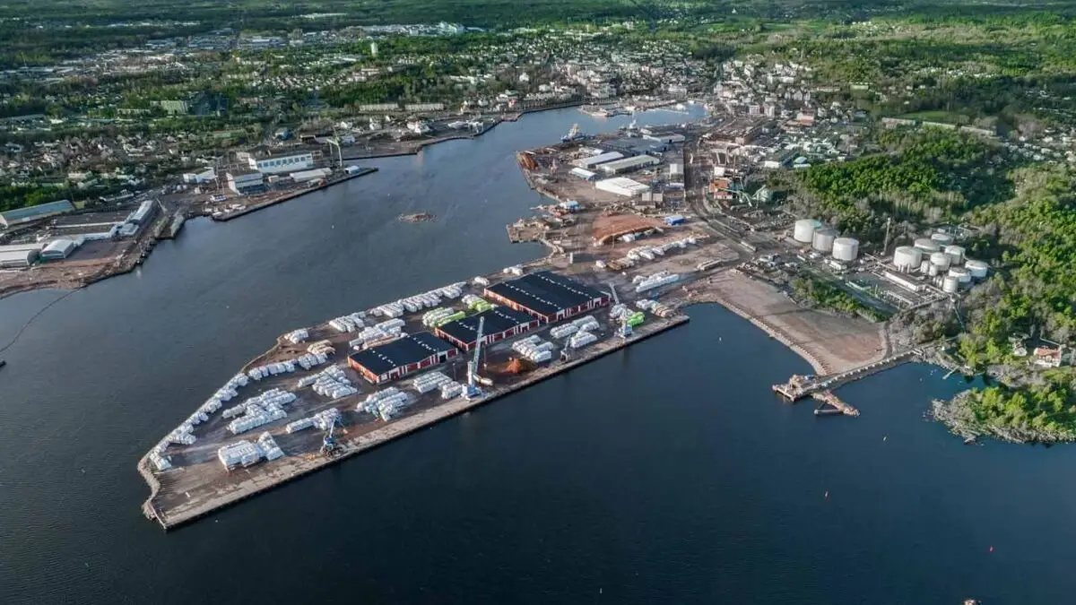 Port desservi par la liaison Oskarshamn–Visby
