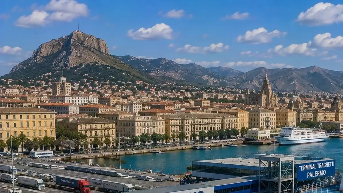 Port desservi par la liaison Gênes–Palermo