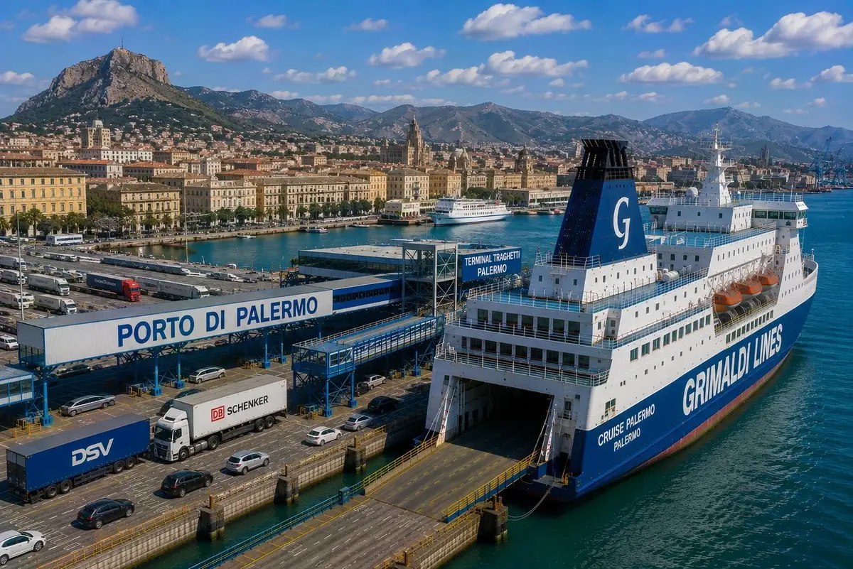 Port desservi par la liaison Palermo–Ustica