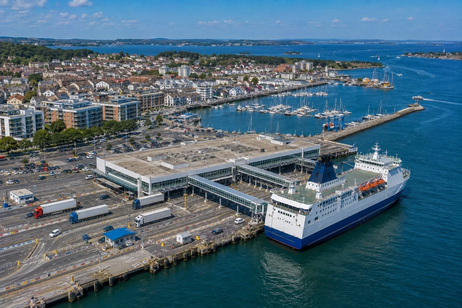 Port desservi par la liaison Poole–St Malo