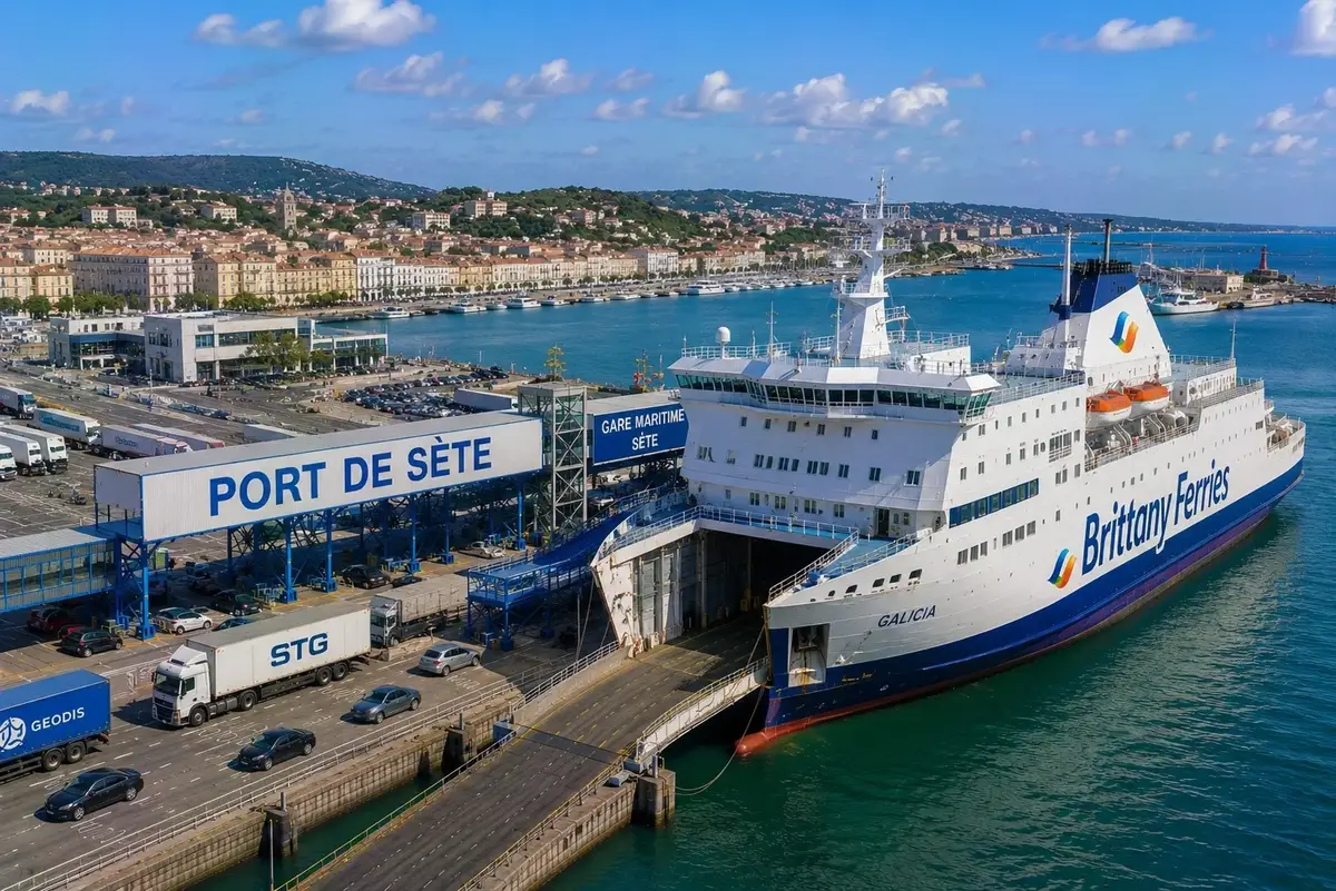 Port desservi par la liaison Sète–Ajaccio