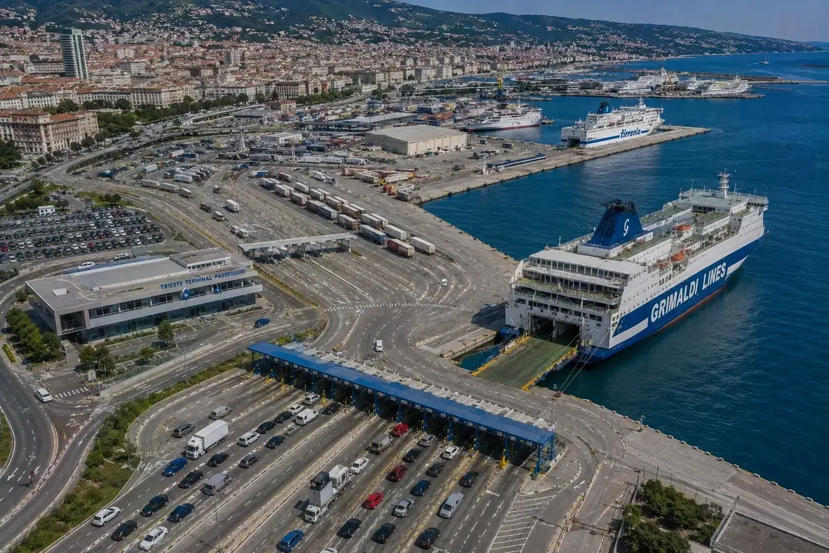Port desservi par la liaison Trieste–Durrës