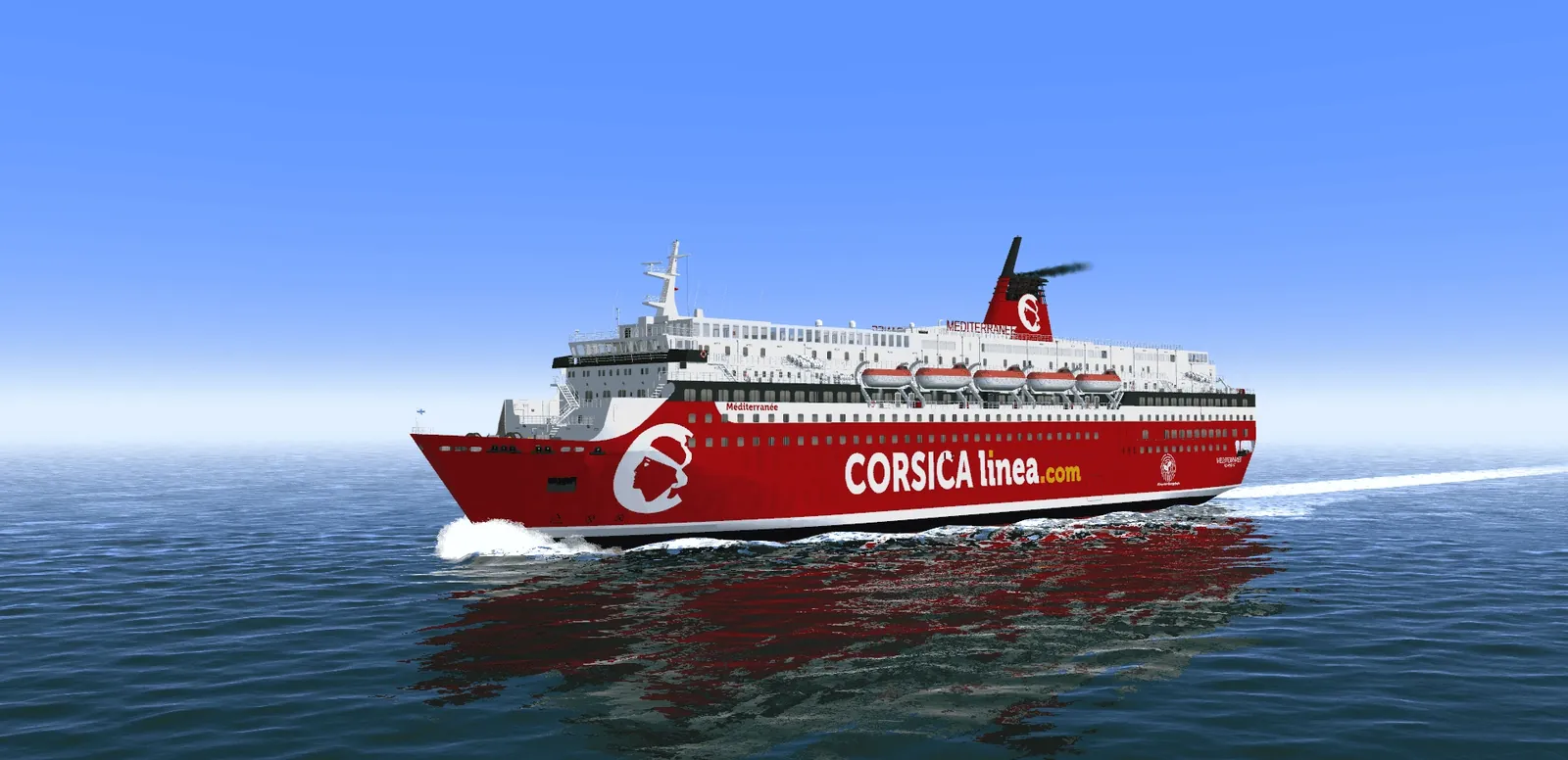 Ferry desservant la liaison Marseille–Algiers