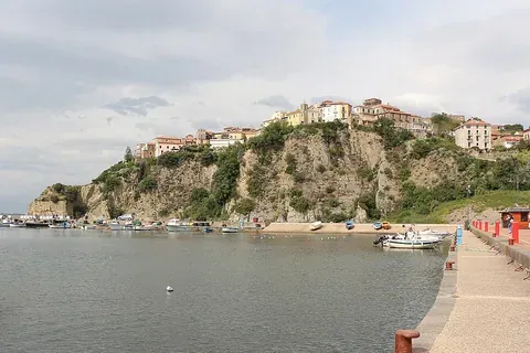 Vue d'Agropoli, Italie
