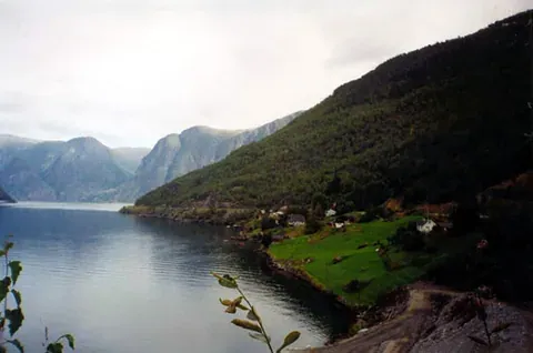 Vue sur Aurland, Norvège