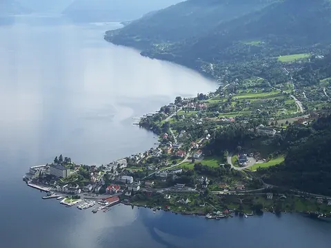 Vue de Balestrand, Norvège