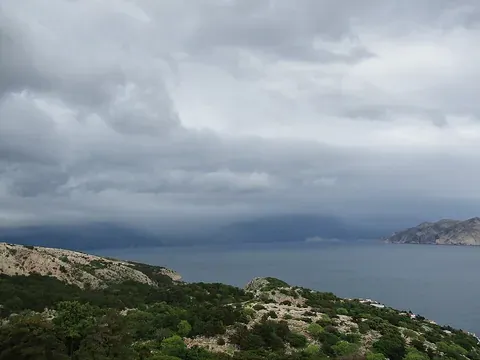 Vue de Baska, Croatie