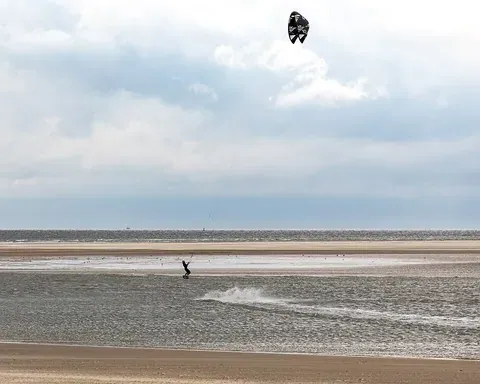 Vue de Borkum, Allemagne