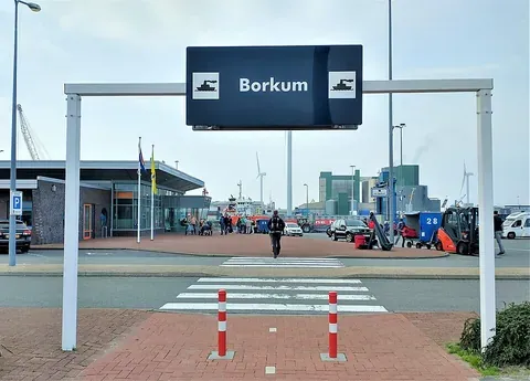 Vue d'Eemshaven, Pays-Bas