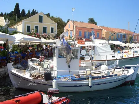 Vue de Fiskardo, Grèce