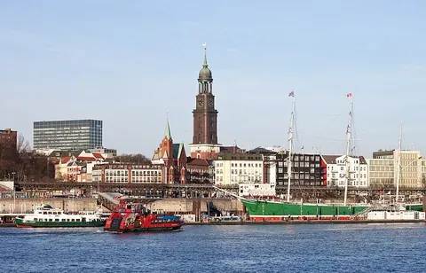 Vue de Hambourg, Allemagne