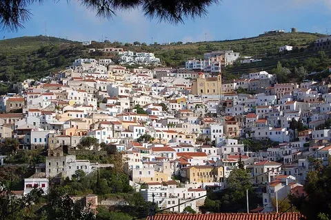 Vue de Kea, Grèce