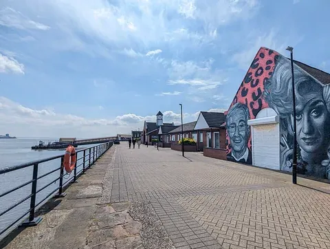 Vue de Liverpool Birkenhead, Royaume-Uni
