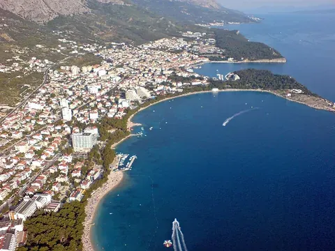 Vue de Makarska, Croatie
