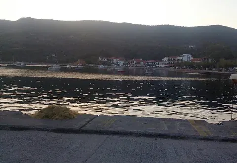 Vue de Platanias, Grèce