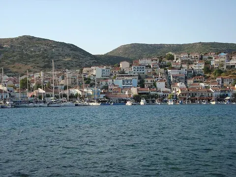 Vue de Pythagoreio (Samos), Grèce