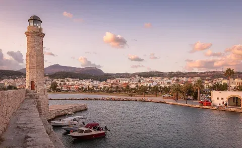 Vue de Rethymno, Grèce