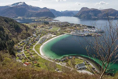 Vue de Selje, Norvège