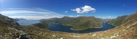 Paysage de Bremangerlandet près de Smørhamn, Norvège