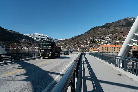 Vue de Sogndal, Norvège