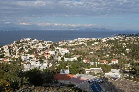 Vue de Souvala (Égine), Grèce
