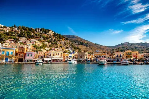 Vue de Symi (Simi), Grèce