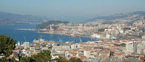 Vue de Vigo, Espagne