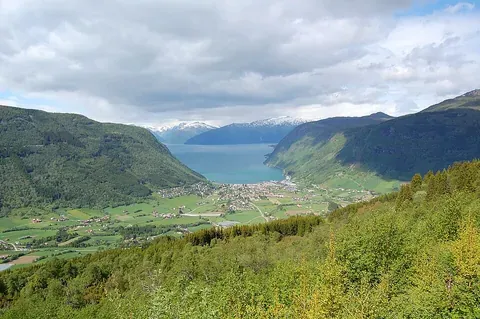 Vue de Vik, Norvège