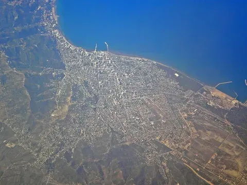 Vue de Vlora, Albanie